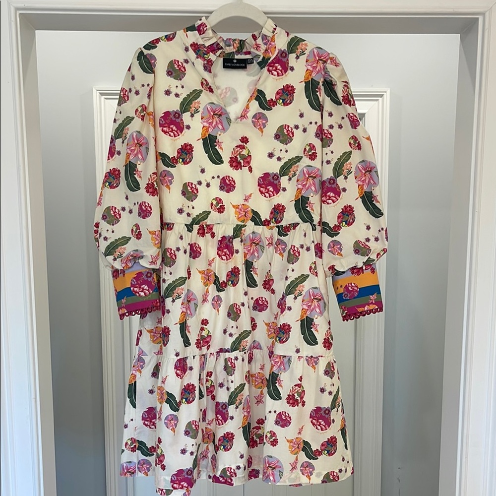 Emily Lovelock Adult Floral Tiered Dress in Multi-color print.